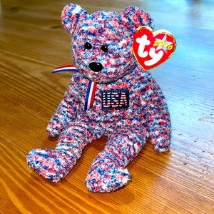 Vintage ty 2000 “USA” beanie baby